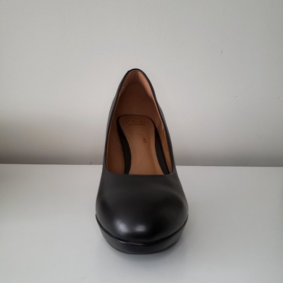Clarks  Brier Dolly - Black leather pumps NIB 6M - Picture 5 of 13